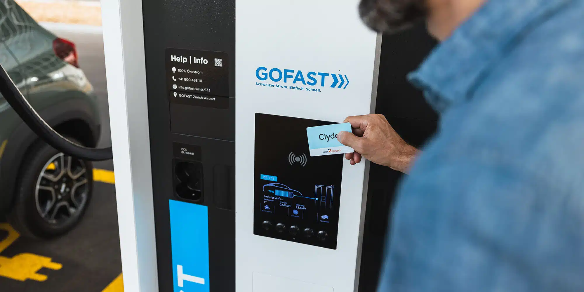 Dacia Spring at GOFAST charging station